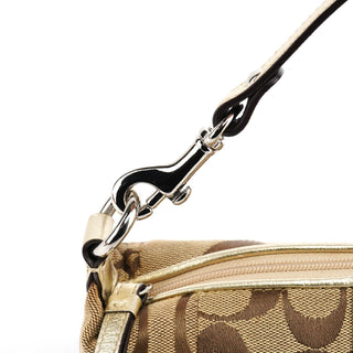 Coach Beige Signature Patchwork Hobo Bag