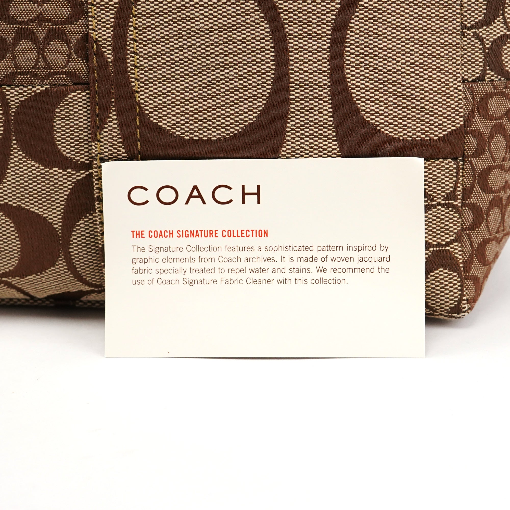 Coach Beige Signature Patchwork Mini Pochette Bag
