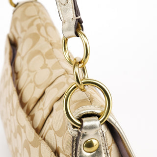 Coach Beige Signature Soho Shoulder Bag