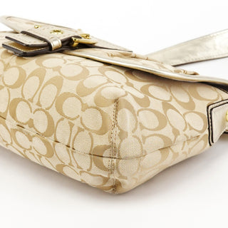 Coach Beige Signature Soho Shoulder Bag