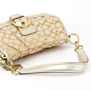 Coach Beige Signature Soho Shoulder Bag