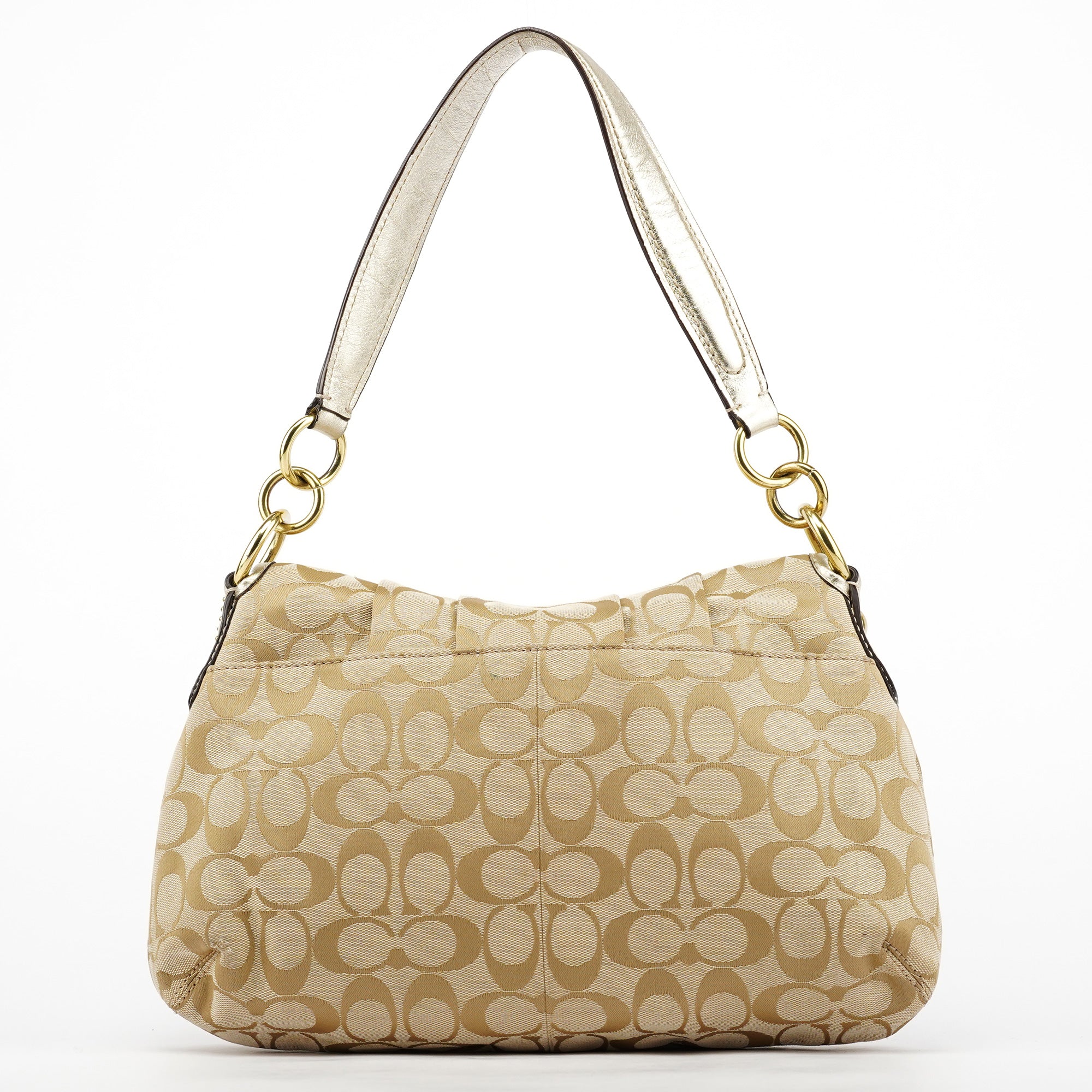 COACH ゴールド (2点) Coach Beige Signature Soho Shoulder Bag – Rediscover Vintage