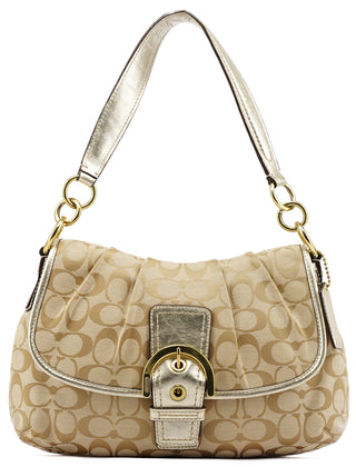 Coach Beige Signature Soho Shoulder Bag