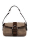 Coach Beige Suede Signature C Soho Shoulder Bag