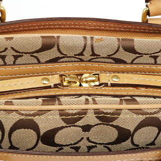 Coach Beige Tan Signature Tote Bag