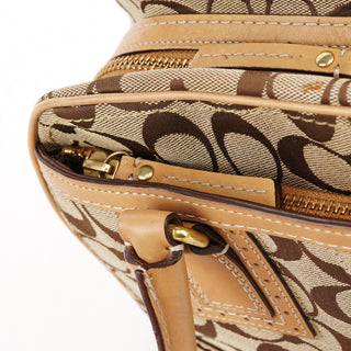Coach Beige Tan Signature Tote Bag