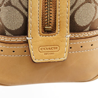 Coach Beige Tan Signature Tote Bag