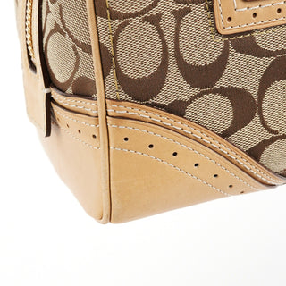 Coach Beige Tan Signature Tote Bag