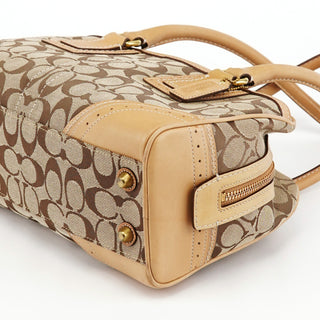 Coach Beige Tan Signature Tote Bag
