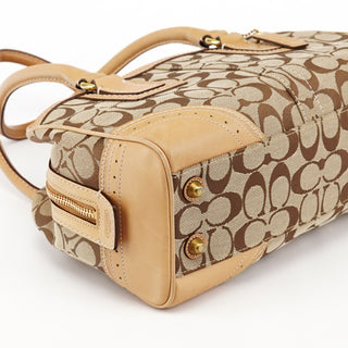 Coach Beige Tan Signature Tote Bag