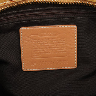 Coach Beige Tan Signature Tote Bag
