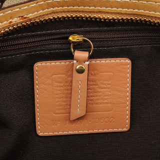 Coach Beige Tan Signature Tote Bag
