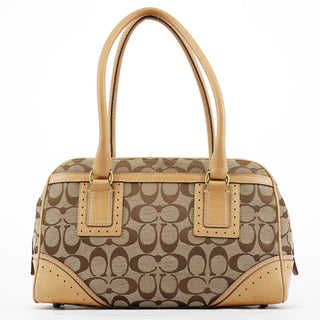 Coach Beige Tan Signature Tote Bag