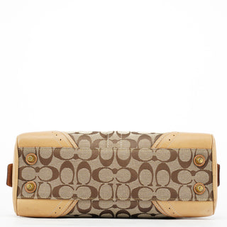 Coach Beige Tan Signature Tote Bag
