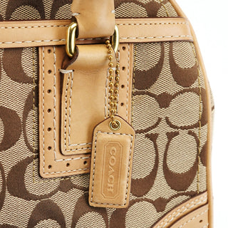 Coach Beige Tan Signature Tote Bag