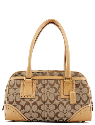 Coach Beige Tan Signature Tote Bag