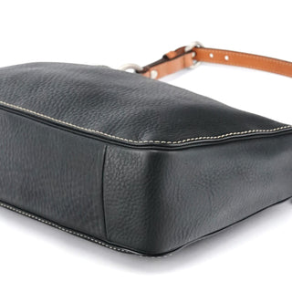 Coach Black Grained Leather Chelsea Shoulder Bag