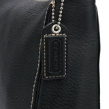 Coach Sac porté épaule Chelsea en cuir grainé noir