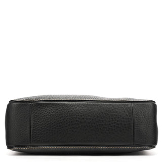 Coach Black Grained Leather Chelsea Shoulder Bag