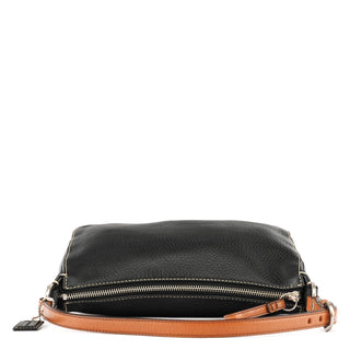 Coach Black Grained Leather Chelsea Shoulder Bag