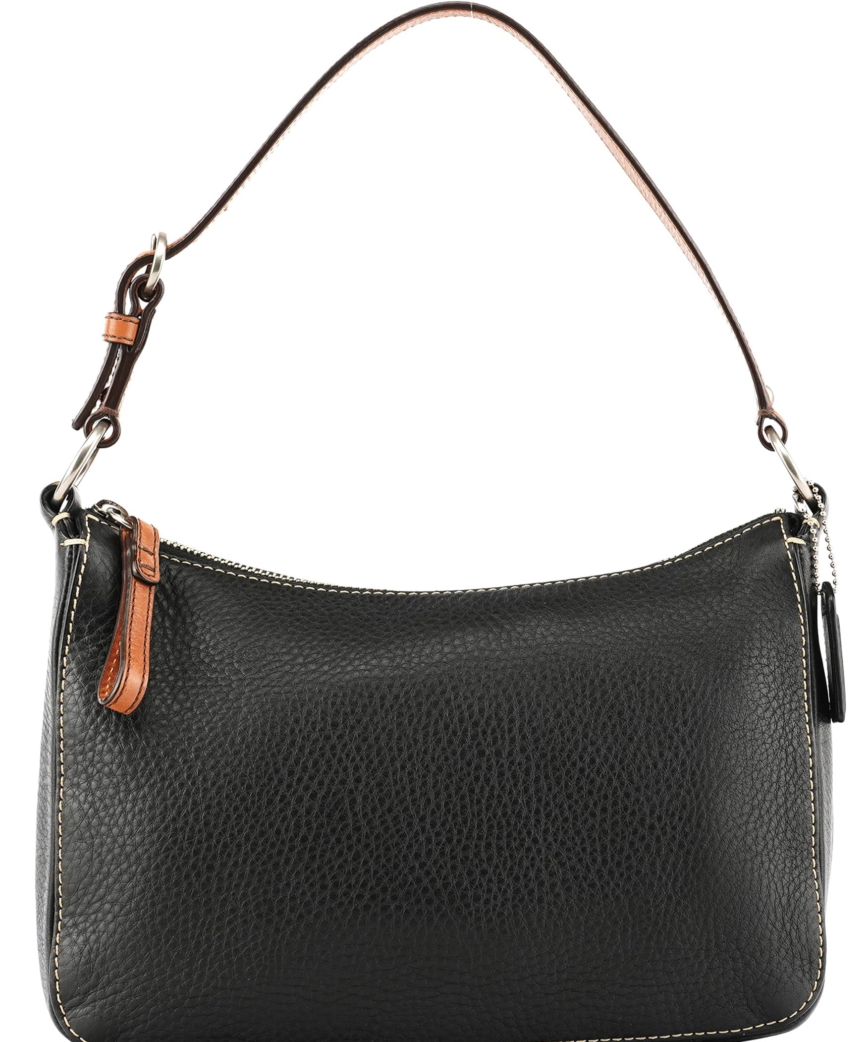 Coach Black Grained Leather Chelsea Shoulder Bag