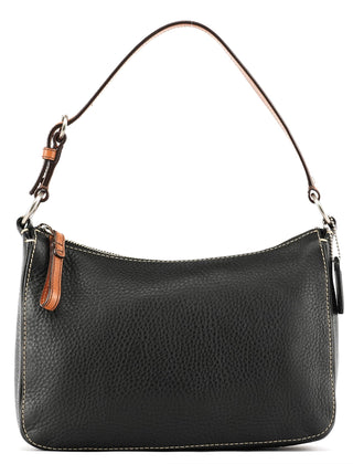 Coach Black Grained Leather Chelsea Shoulder Bag