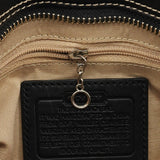 Coach Sac cabas Hamptons en cuir grainé noir