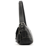 Coach Soho Schultertasche aus schwarzem Leder