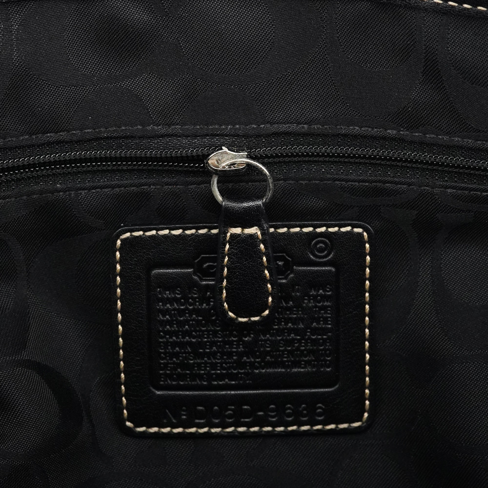 Coach Soho Tote Bag aus schwarzem Leder
