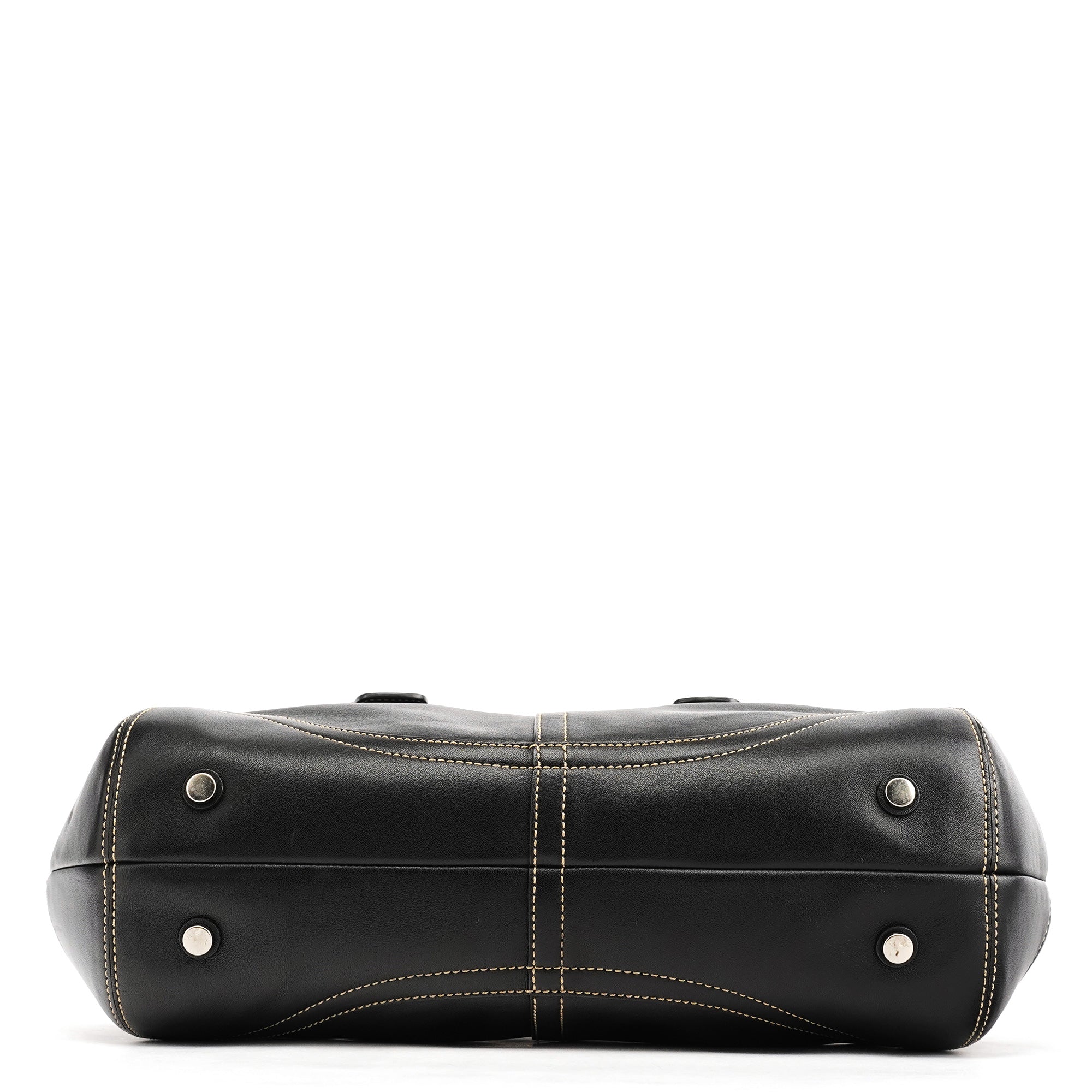 Coach Soho Tote Bag aus schwarzem Leder