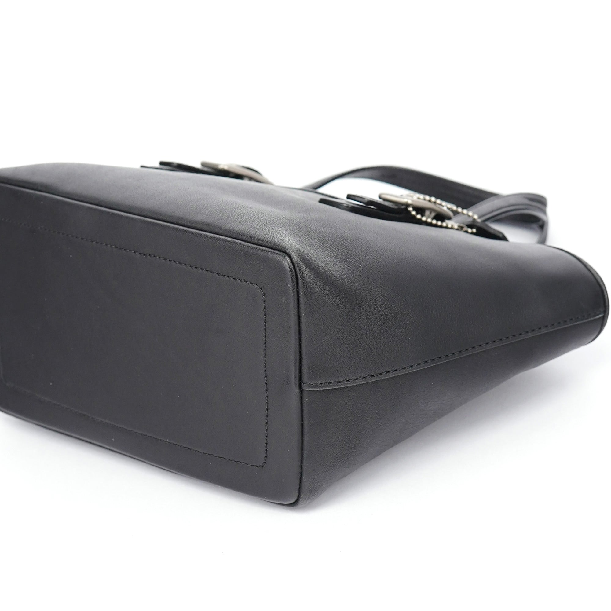 Coach Black Leather Tote Bag