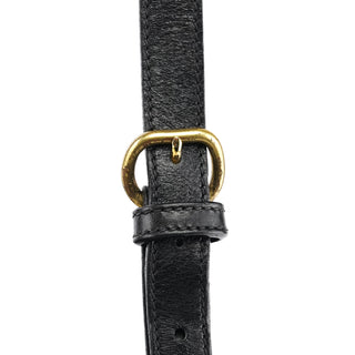 Coach Black Leather Turnlock Crossbody Bag