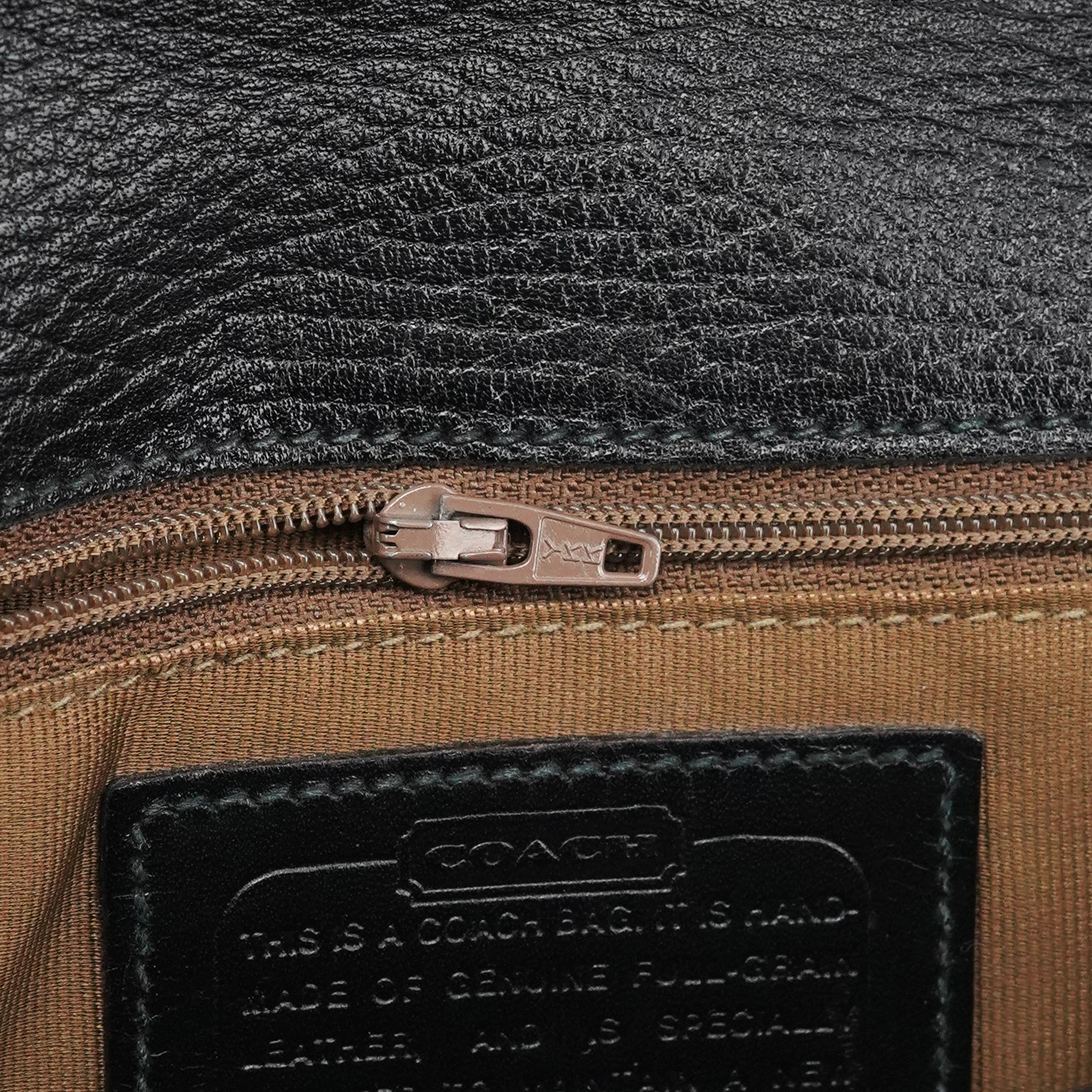 Coach Black Leather Turnlock Crossbody Bag