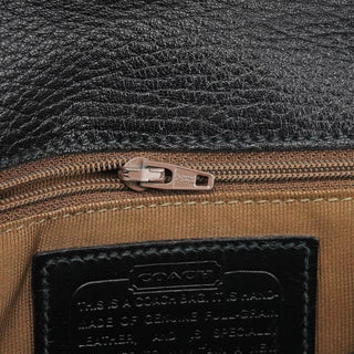 Coach Black Leather Turnlock Crossbody Bag