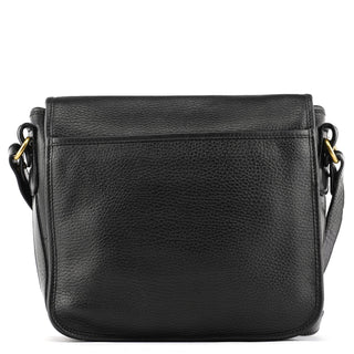 Coach Black Leather Turnlock Crossbody Bag