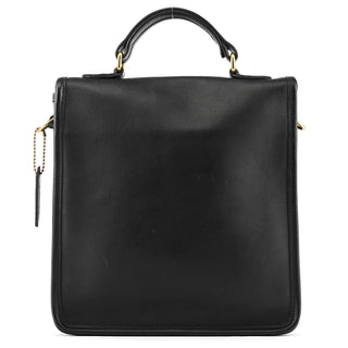 Coach Black Leather Willis 2-Way Bag