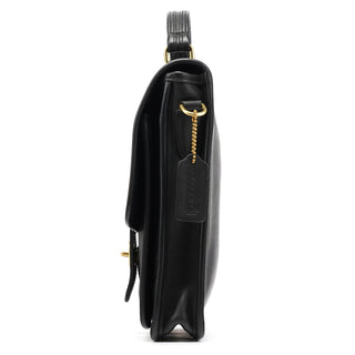 Coach Black Leather Willis 2-Way Bag