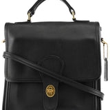 Coach Willis 2-Way Bag aus schwarzem Leder