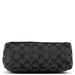 Coach Black Monogram Canvas Calfskin Shoulder Bag