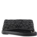 Coach Black Monogram Canvas Calfskin Shoulder Bag