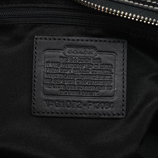 Coach Black Pebbled Leather Hamptons Tote Bag