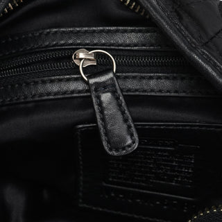 Coach Black Quilted Nylon Shoulder Bag