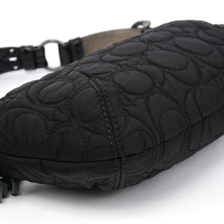 Coach Black Quilted Nylon Shoulder Bag