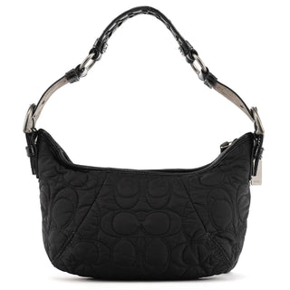 Coach Black Quilted Nylon Shoulder Bag