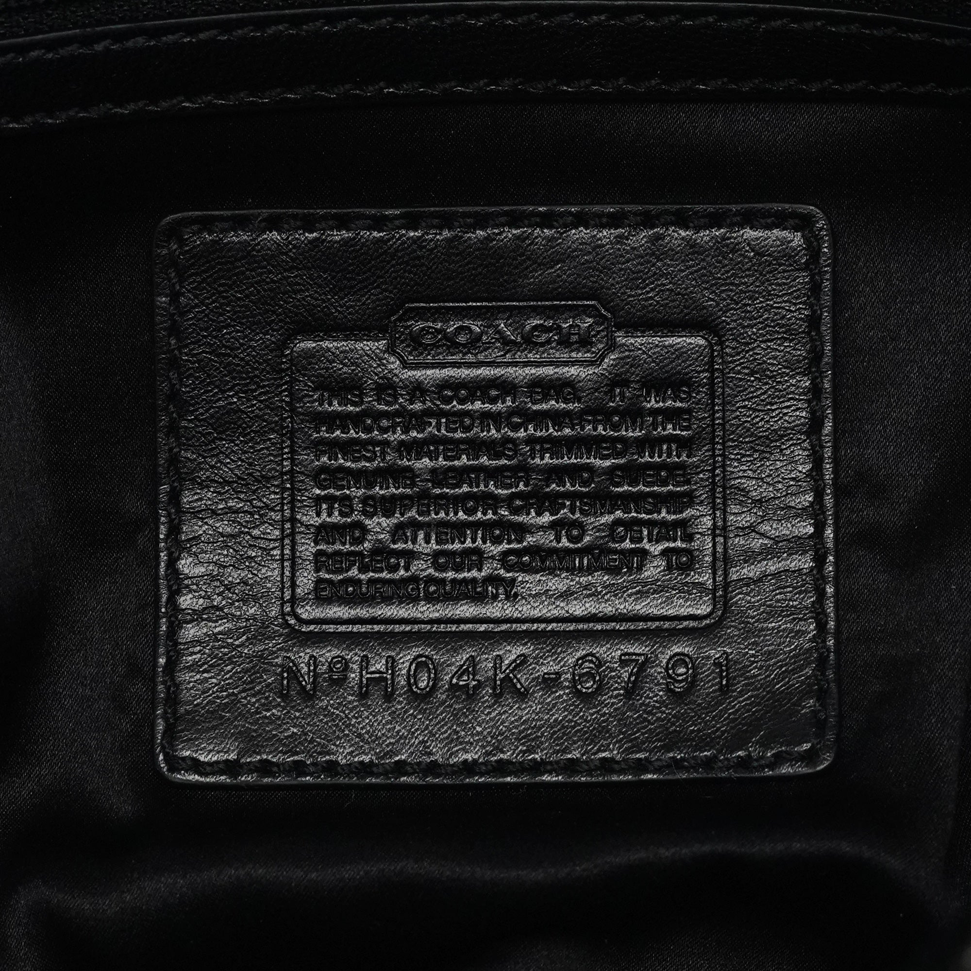 Coach Black Quilted Nylon Shoulder Bag