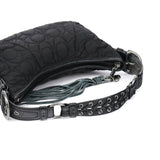 Coach Black Quilted Nylon Shoulder Bag