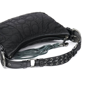 Coach Black Quilted Nylon Shoulder Bag