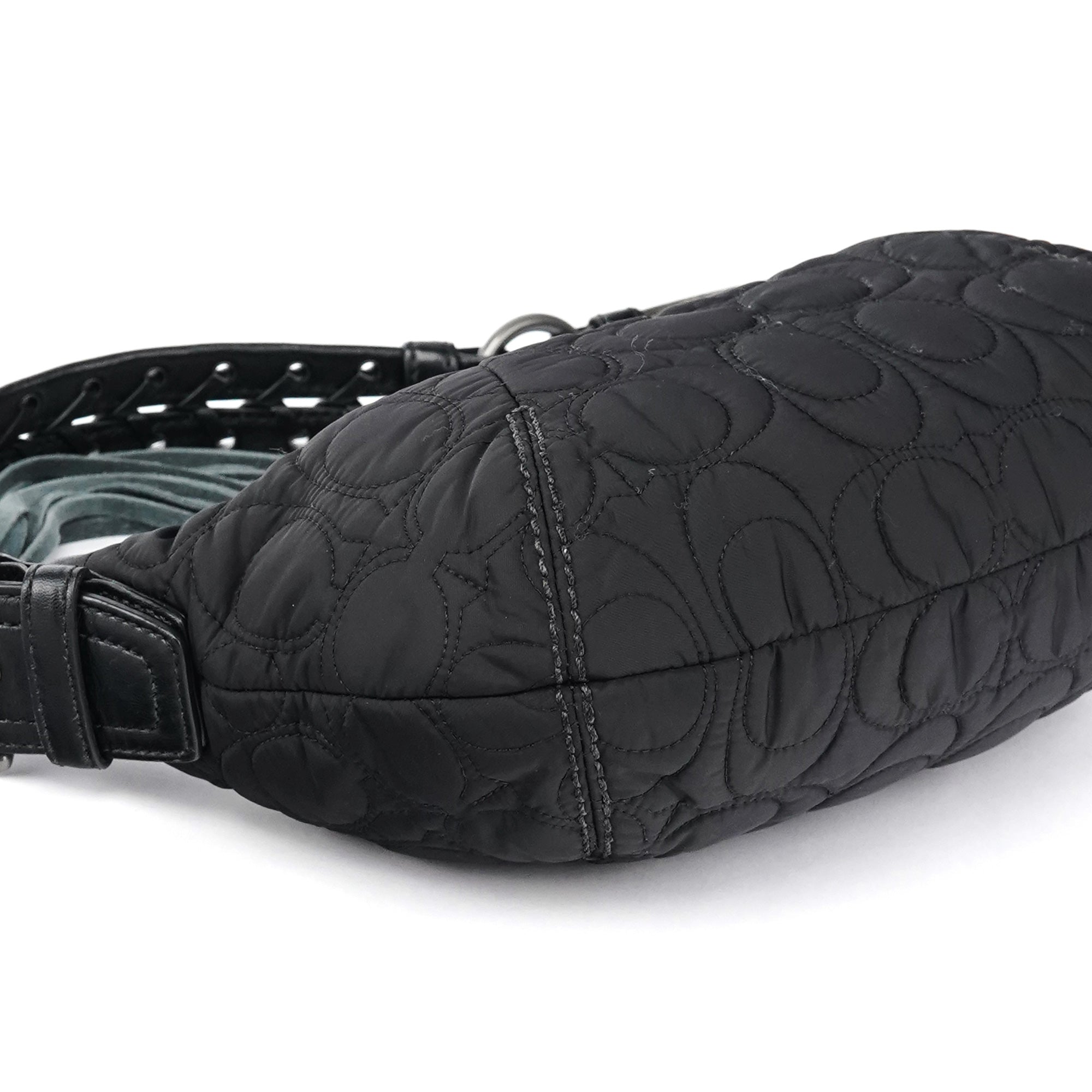 Coach Black Quilted Nylon Shoulder Bag