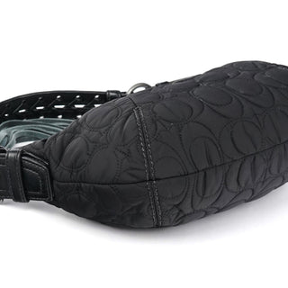 Coach Black Quilted Nylon Shoulder Bag