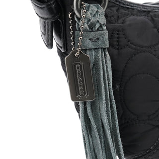 Coach Black Quilted Nylon Shoulder Bag